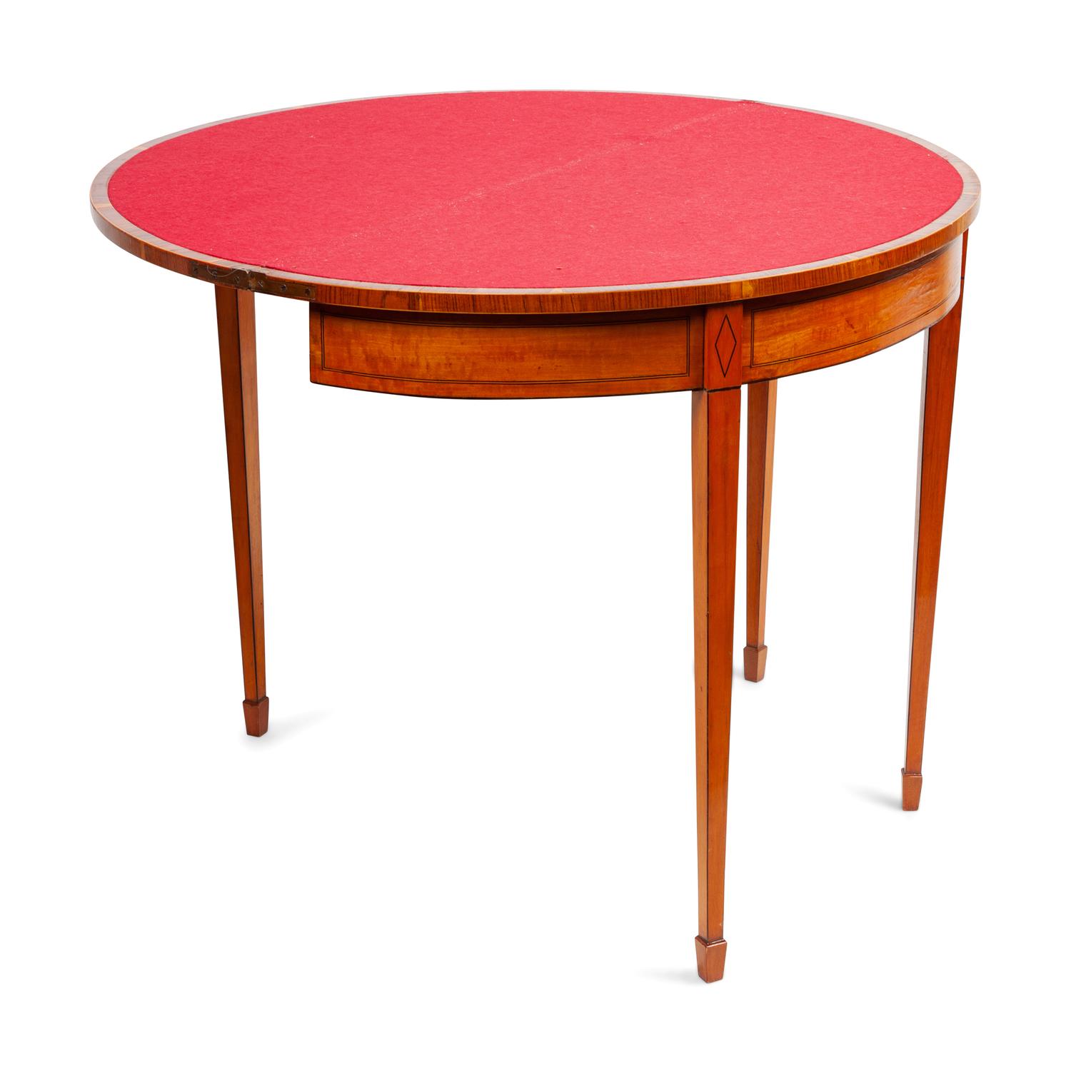 A Pair of Hepplewhite Game Tables