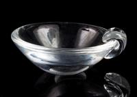 A Steuben Glass Nut Dish or Ash Receiver Diameter 5 1/2 inches.