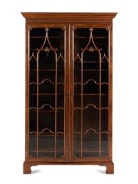 A Burton-Ching Ltd. George III Style Carved Vitrine Cabinet