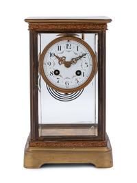 A French Gilt Metal Mounted Mantel Clock