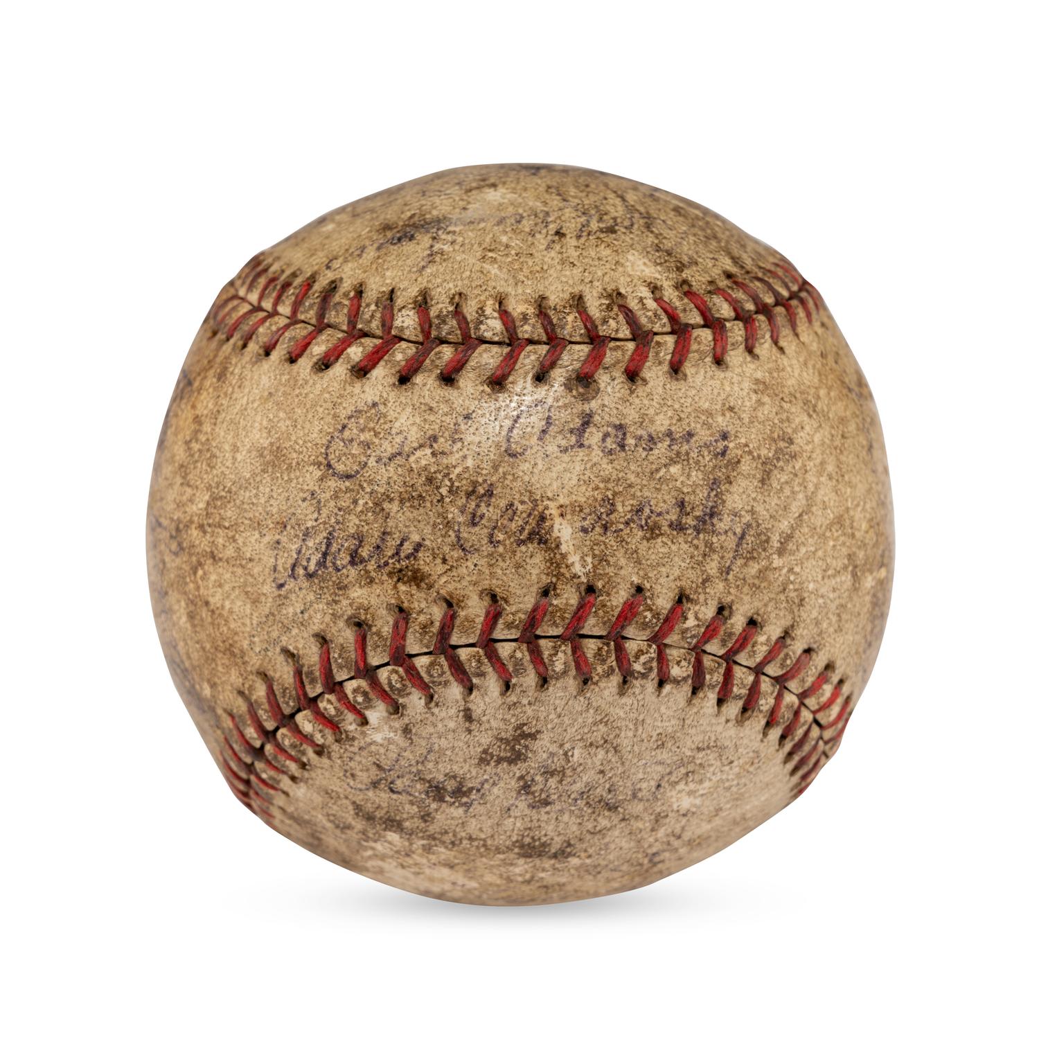A 1934 Cincinnati Reds Team Signed Autograph Baseball Featuring Chick Hafey (PSA Letter of Authenticity),