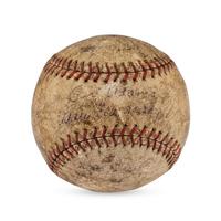 A 1934 Cincinnati Reds Team Signed Autograph Baseball Featuring Chick Hafey (PSA Letter of Authenticity),