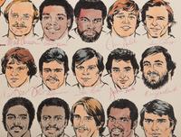 A 1979 Amadeee Wohlschlaeger Original St. Louis Cardinals Team Signed Autograph Artwork from The Collection of Hall of Fame Oklahoma Football Coach Bud Wilkinson