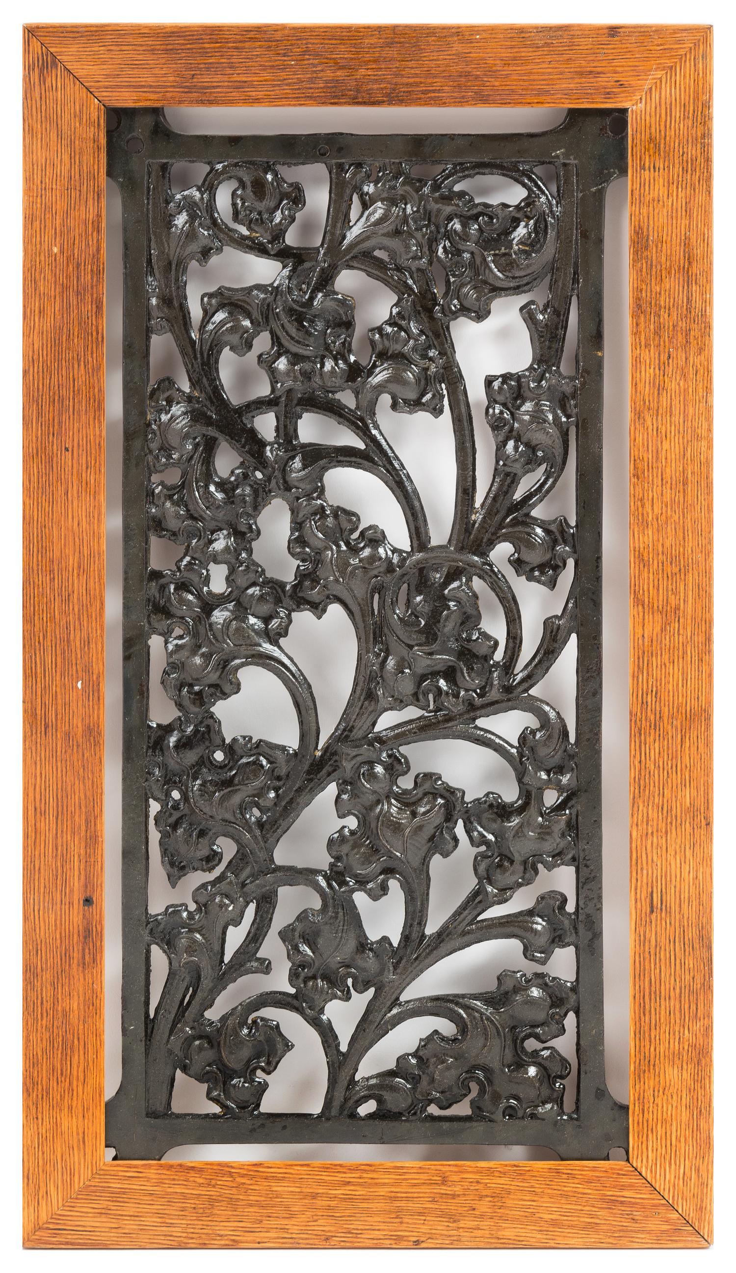 Daniel Hudson Burnham, (American, 1846-1912), a panel for an elevator door from the Fisher Building, Chicago, Illinois, c.1896