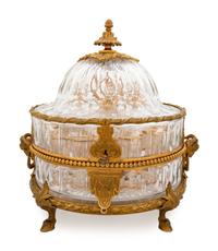 A French Gilt Bronze Mounted Cut Glass Cave à Liqueur