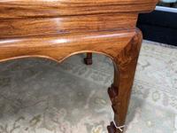 A Chinese Ming dynasty style carved hardwood low table 明式硬木矮方桌