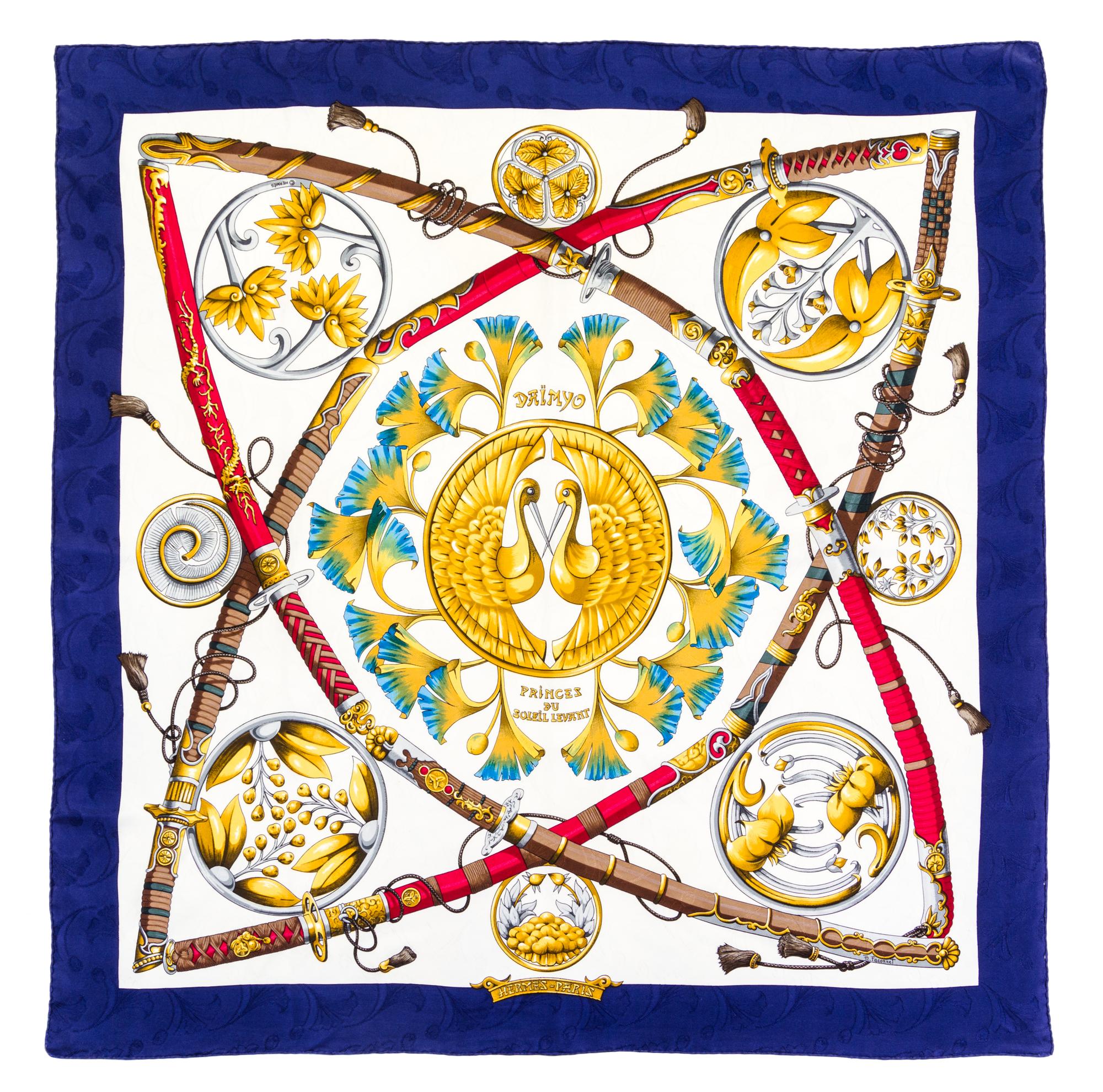 An Hermes 90cm Silk Scarf, 36" x 36".