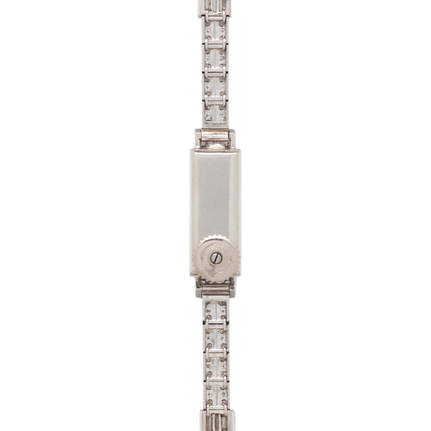 AUDEMARS PIGUET, ART DECO, PLATINUM AND DIAMOND WATCH