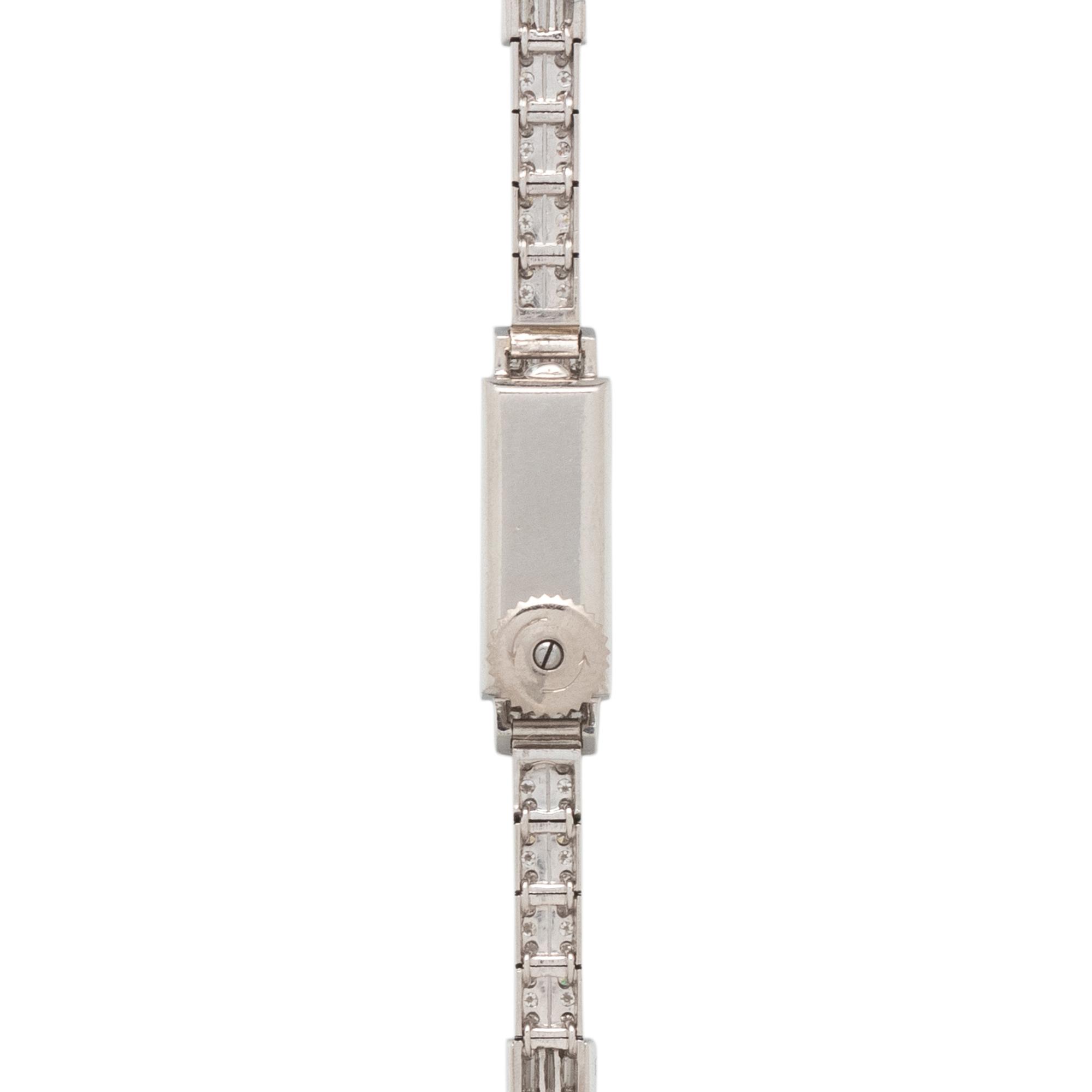 AUDEMARS PIGUET, ART DECO, PLATINUM AND DIAMOND WATCH