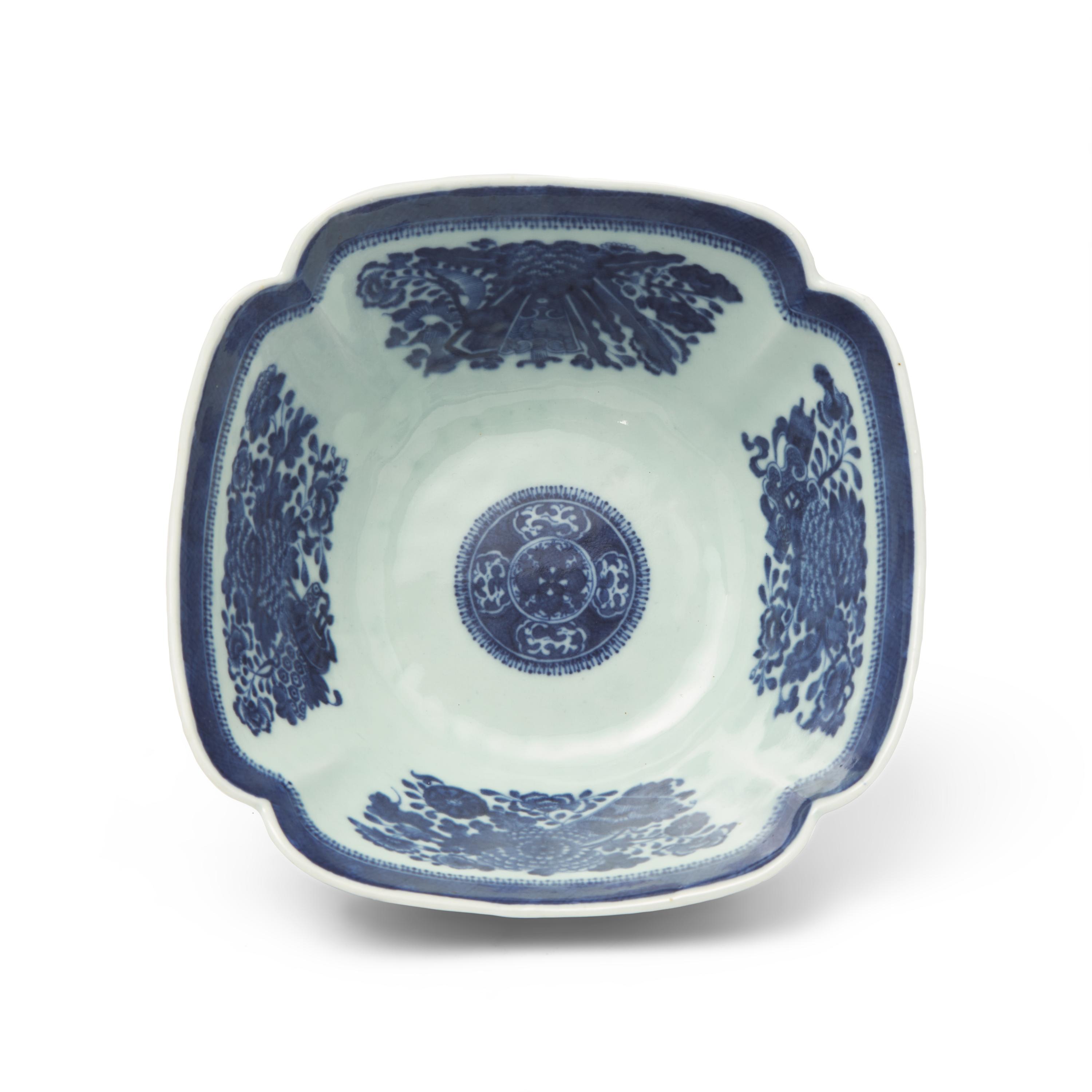 Three Chinese Export Porcelain Blue Fitzhugh Tablewares