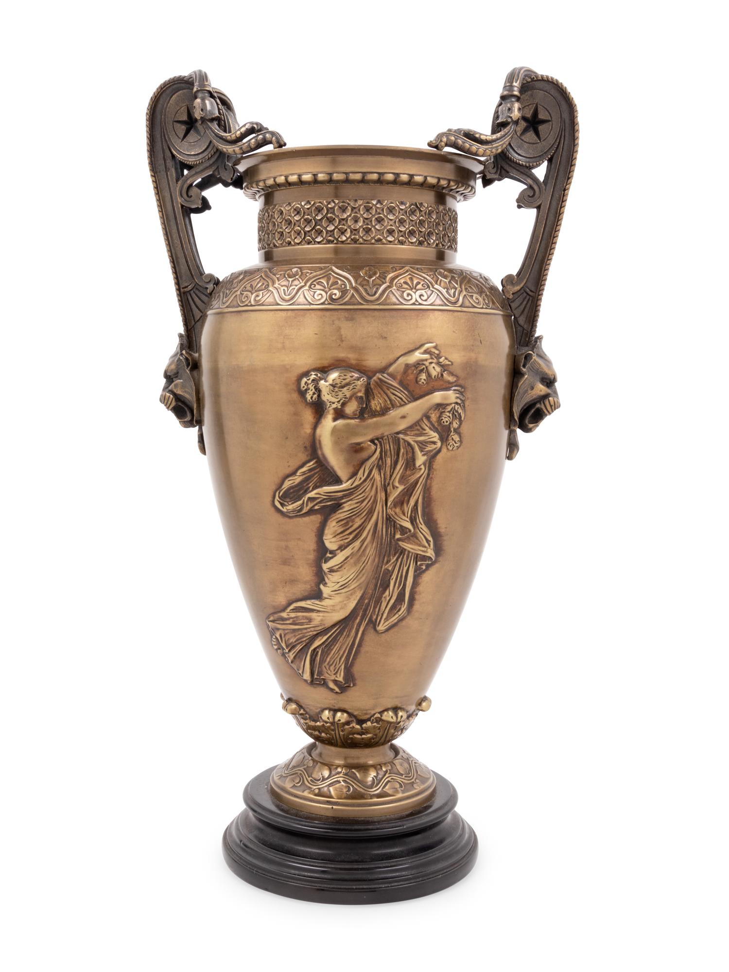 A Neoclassical Bronze Vase