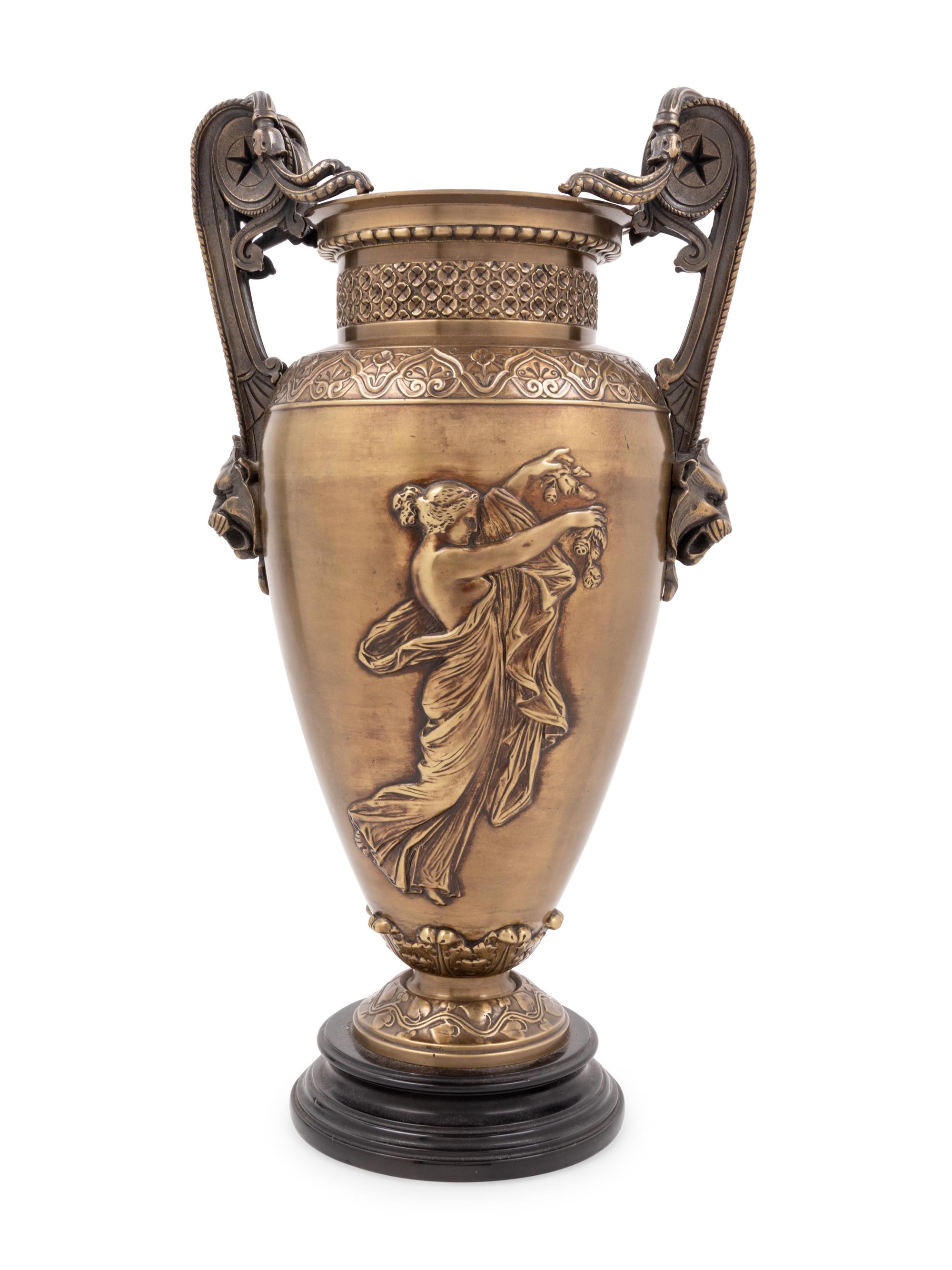 A Neoclassical Bronze Vase