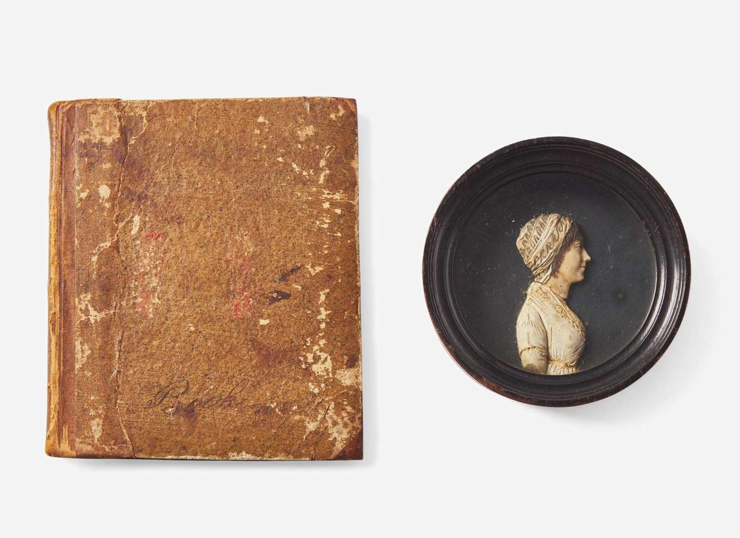 A wax profile portrait of Maria Ord (1779-1834), Philadelphia, PA, dated, "1799"