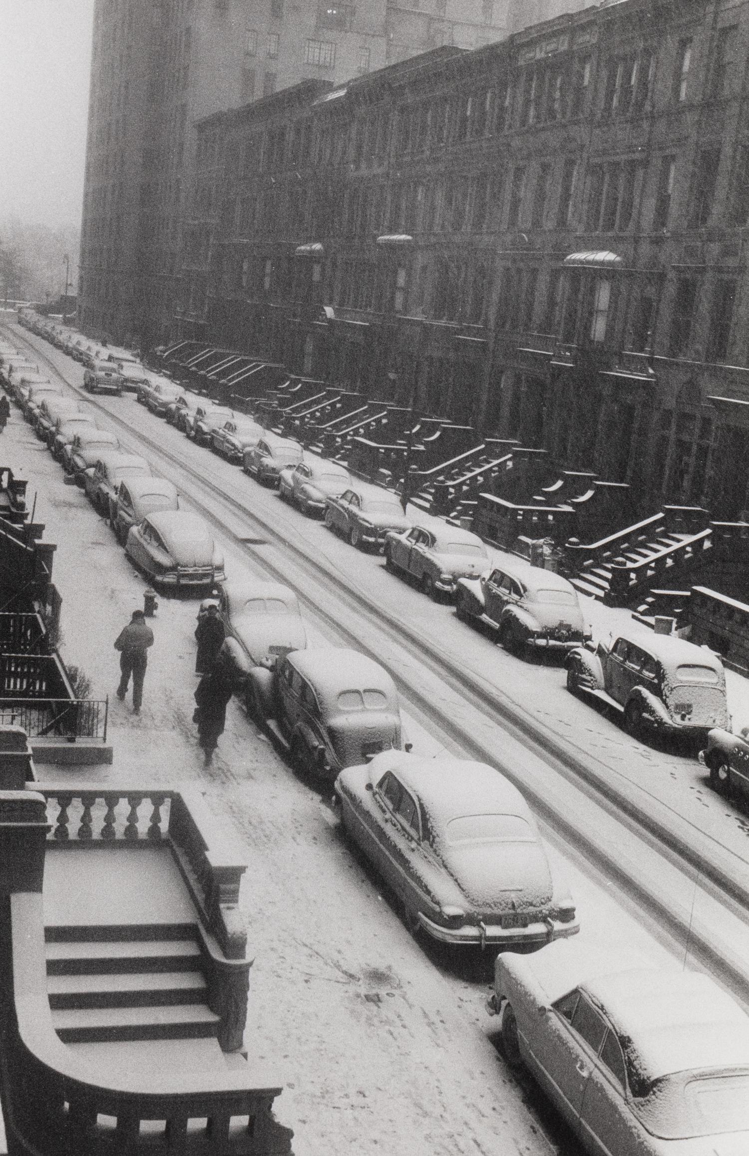 Ruth Orkin (1921-1985) Snow Covered Cars, NYC, 1952