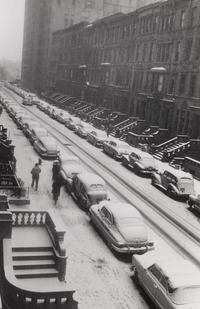 Ruth Orkin (1921-1985) Snow Covered Cars, NYC, 1952
