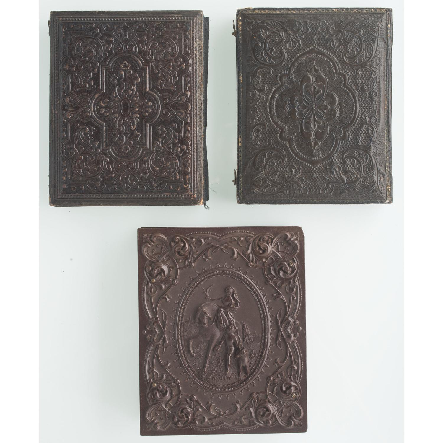 Three Quarter Plate Tintypes of Armed Civil War Soldiers