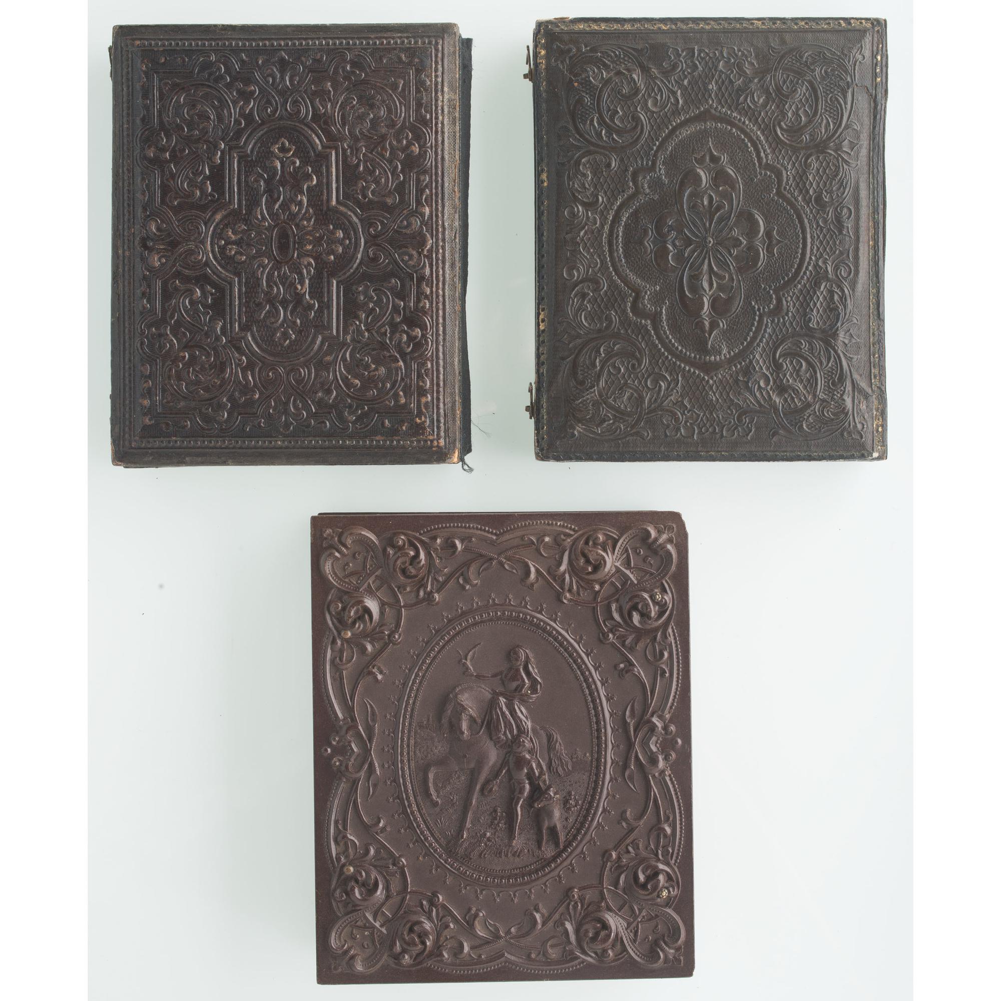 Three Quarter Plate Tintypes of Armed Civil War Soldiers