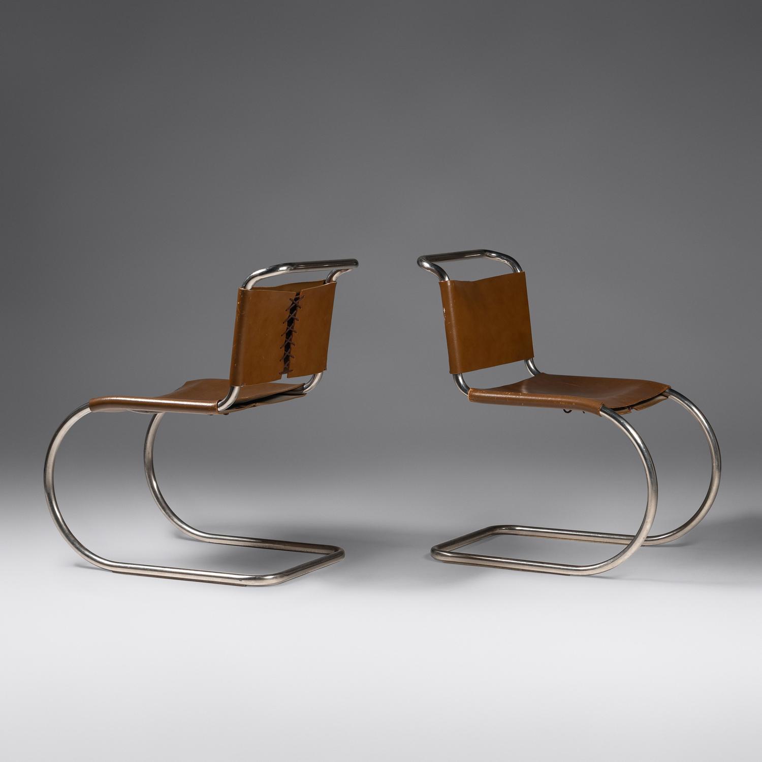 Pair of MR 10 Chairs, c. 1960 Knoll, USA