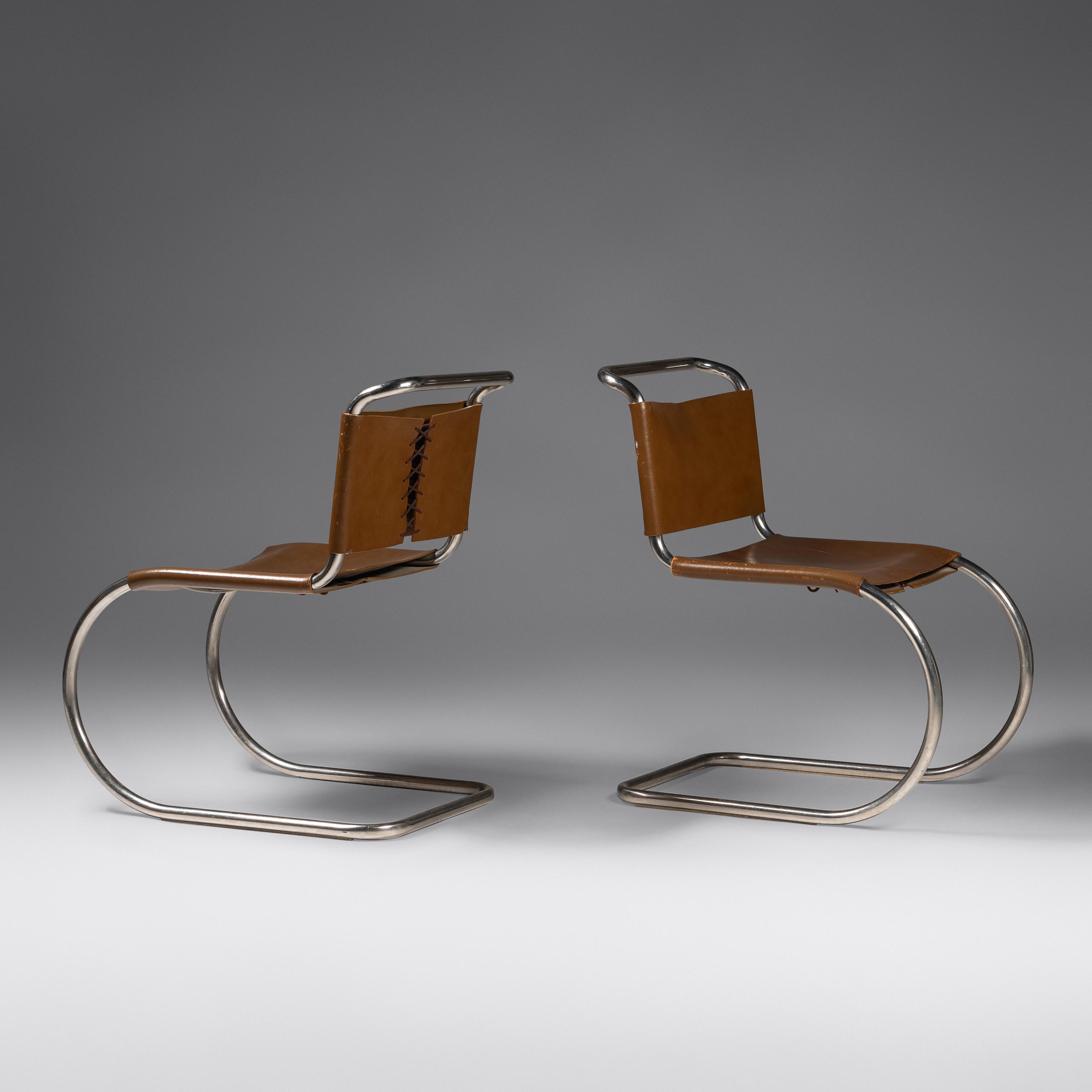 Pair of MR 10 Chairs, c. 1960 Knoll, USA
