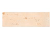 LINCOLN, Abraham (1809-1865). Personal check signed ("Abraham Lincoln"). Springfield, [IL], 10 June 1859.