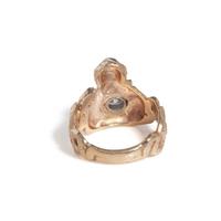 ROSE GOLD AND DIAMOND FIGURAL RING