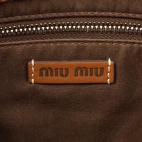 MIU MIU, STRIPED CROCHETED TOTE BAG