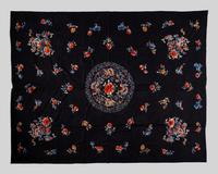 Two Chinese Embroidered Silk Panels