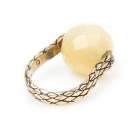 A Bottega Veneta Faceted Stone Ring,