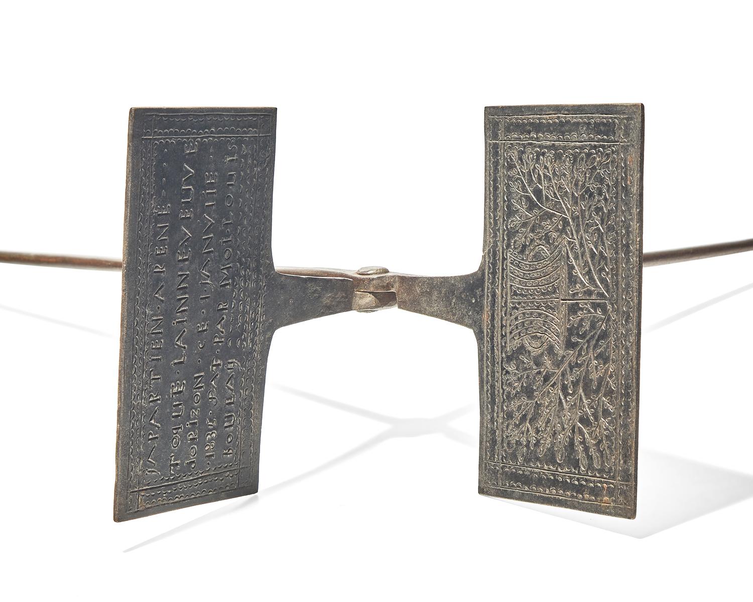 A Group of Five Wrought Iron Waffle Irons, French and Flemish, Late 18th and 19th Century
