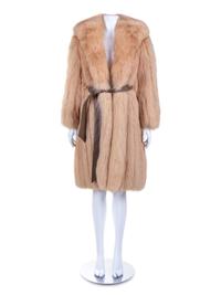 Szor-Dienes Fox Coat and Belt, 1970s