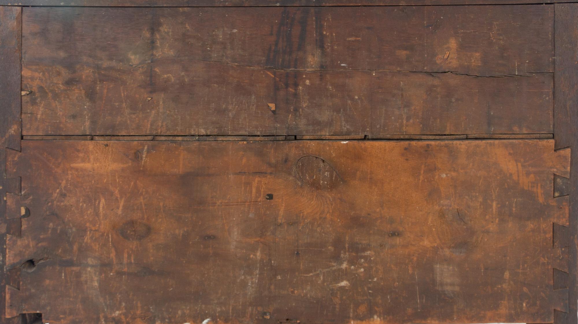 A George III Inlaid Oak Mule Chest