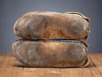 Comanche Beaded Hide Moccasins