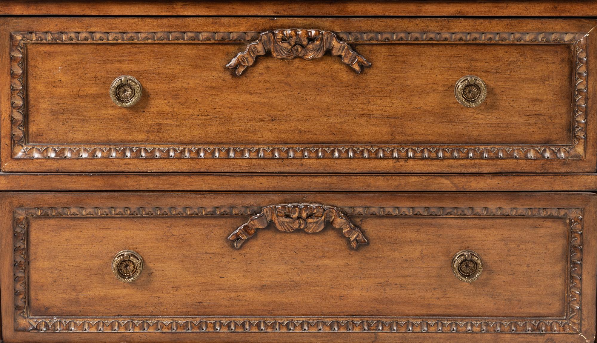 A Pair of Louis XVI Provincial Style Walnut Commodes