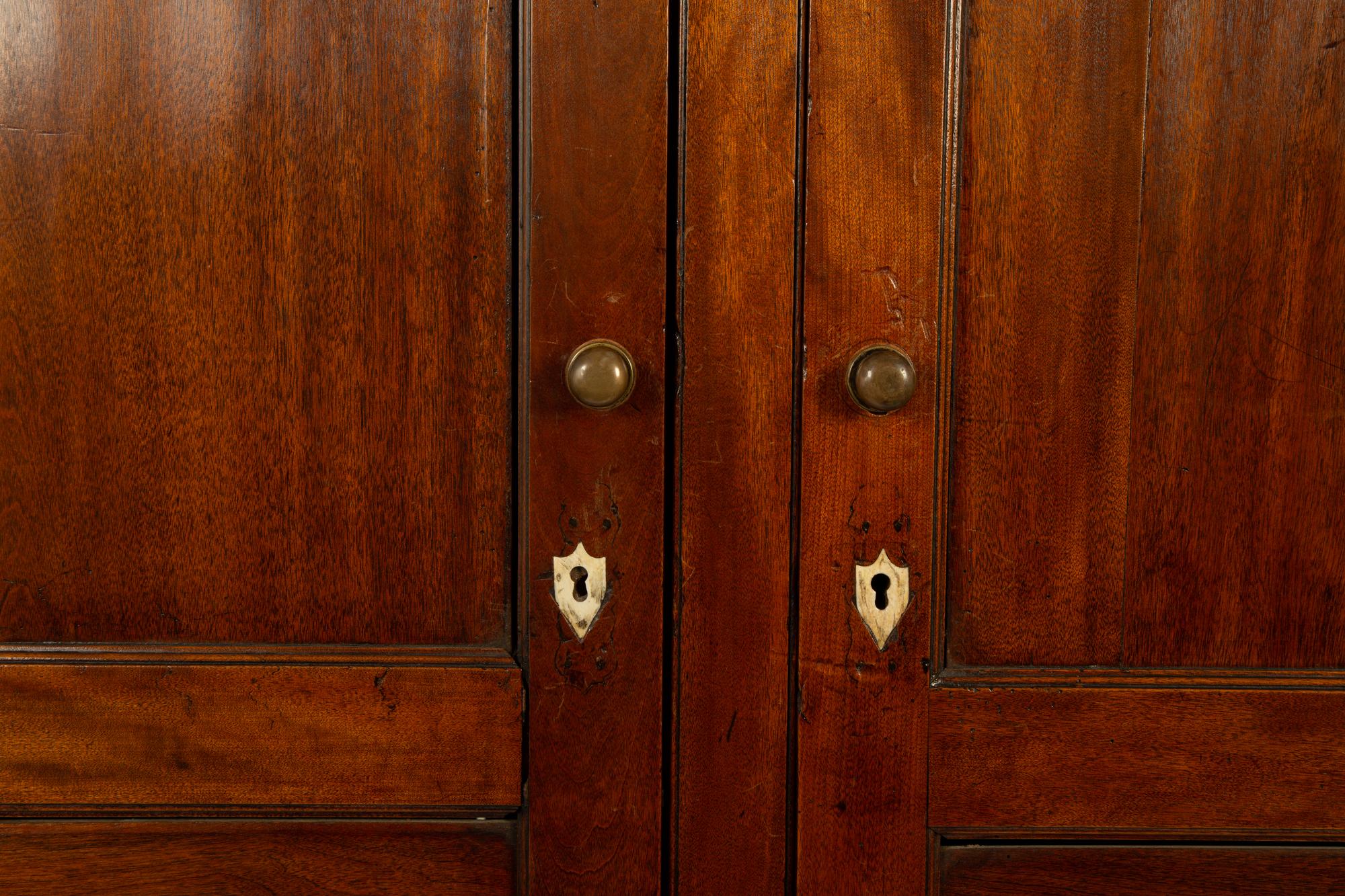 A George II Mahogany Linen Press — 19TH CENTURY