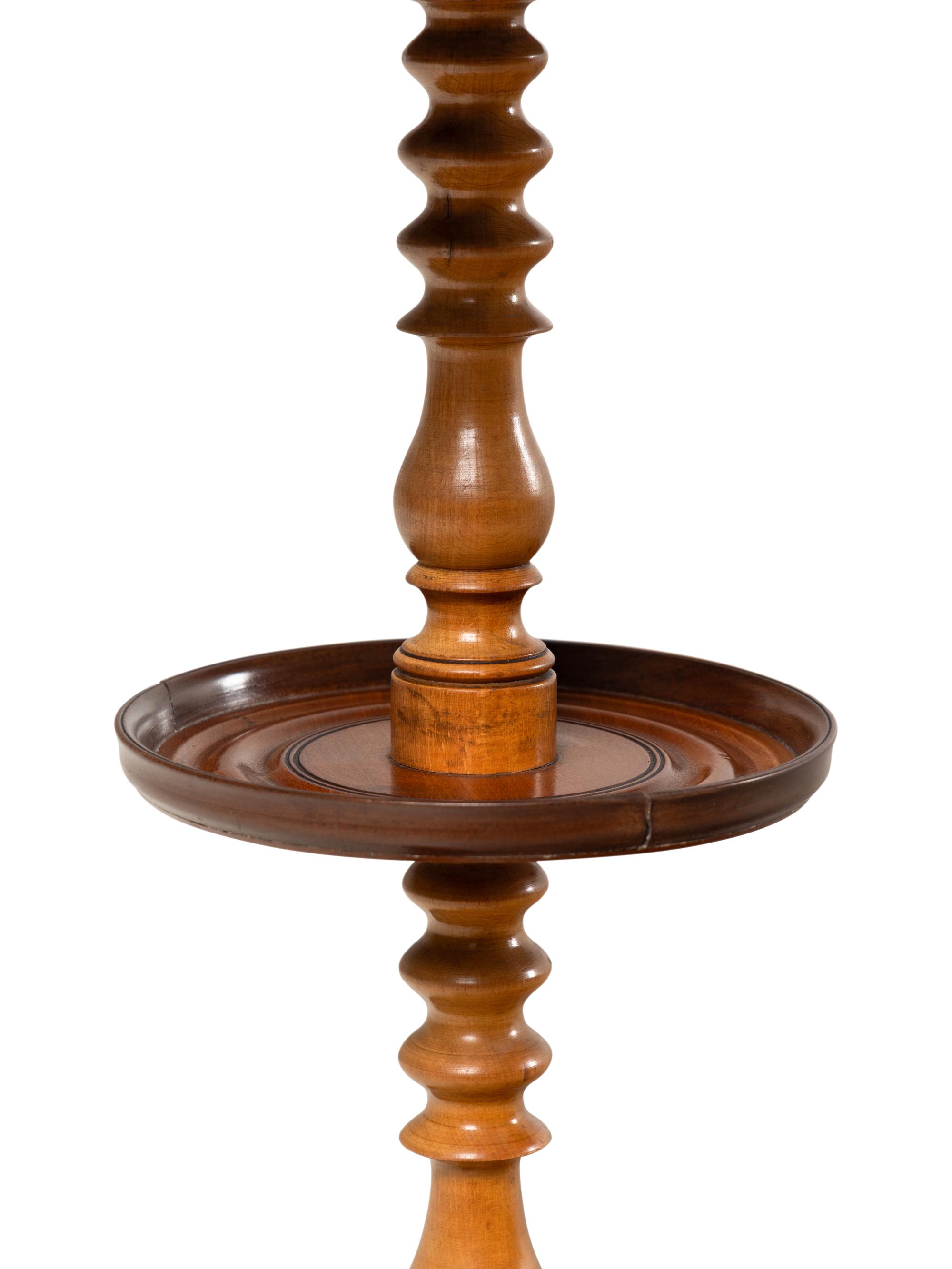 A Continental Walnut Side Table