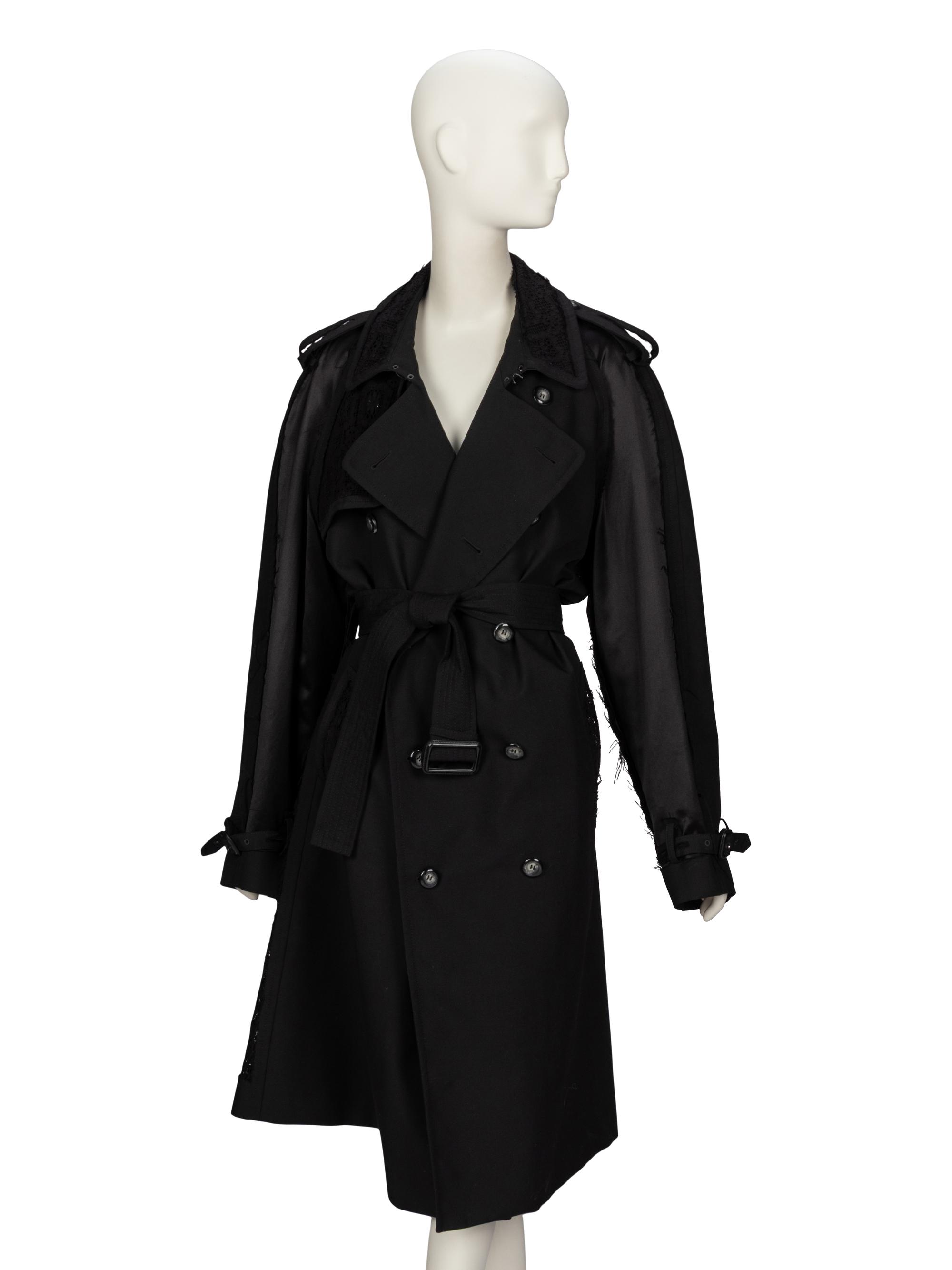 Maison Margiela, Lace-Embellished Trench Coat
