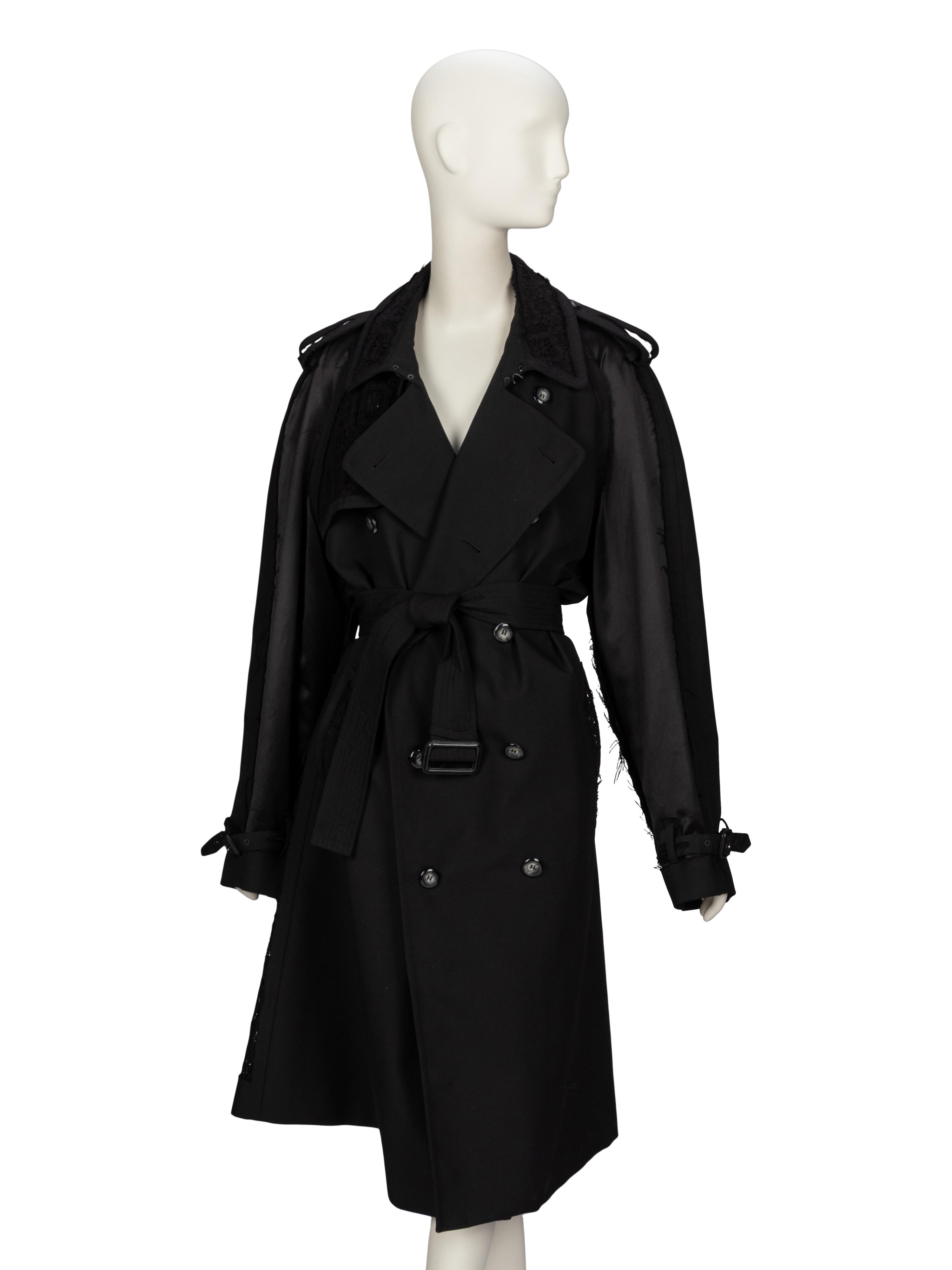 Maison Margiela, Lace-Embellished Trench Coat