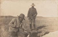 [WESTERN AMERICANA - NEW MEXICO]. Album containing photographs of cowboys and cattle in Colfax County, New Mexico, incl. views of the Urraca Ranch. Ca 1885-1895.