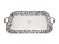 An American Silver Two-Handled Tray