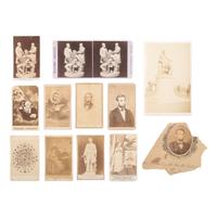 [Lincoln, Abraham] Group of 12 Photographs Related to Lincoln, the Civil War, and Abolition