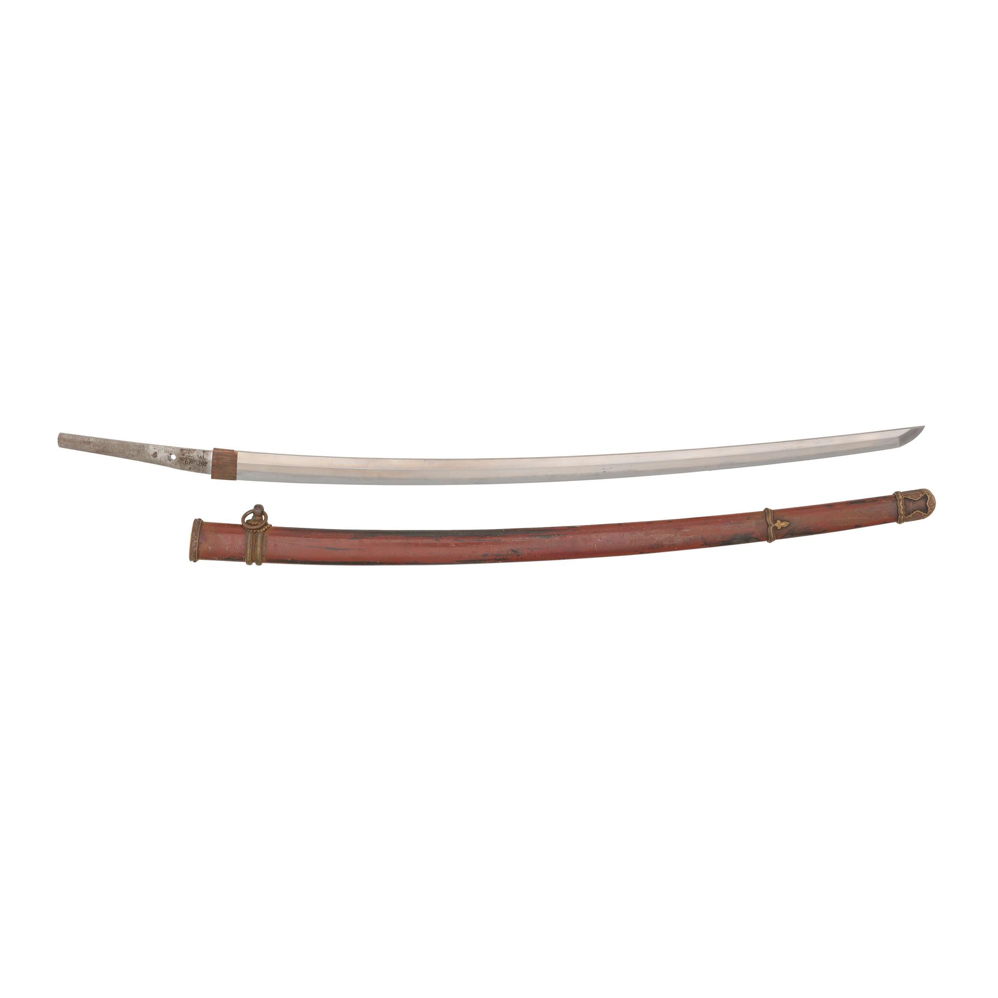 Signed WWII-era Japanese Katana in Shin Gunto Saya