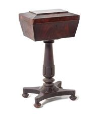 A Regency Mahogany Teapoy