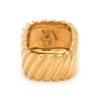 MARVIN SCHLUGER, YELLOW GOLD RING