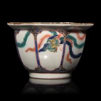 A Set of Five Japanese Kakiemon Porcelain Small Bowls, Circa 1670-1690 — 約1670-1690年 日本酒井田柿右衛門鳳紋八方小碗五件