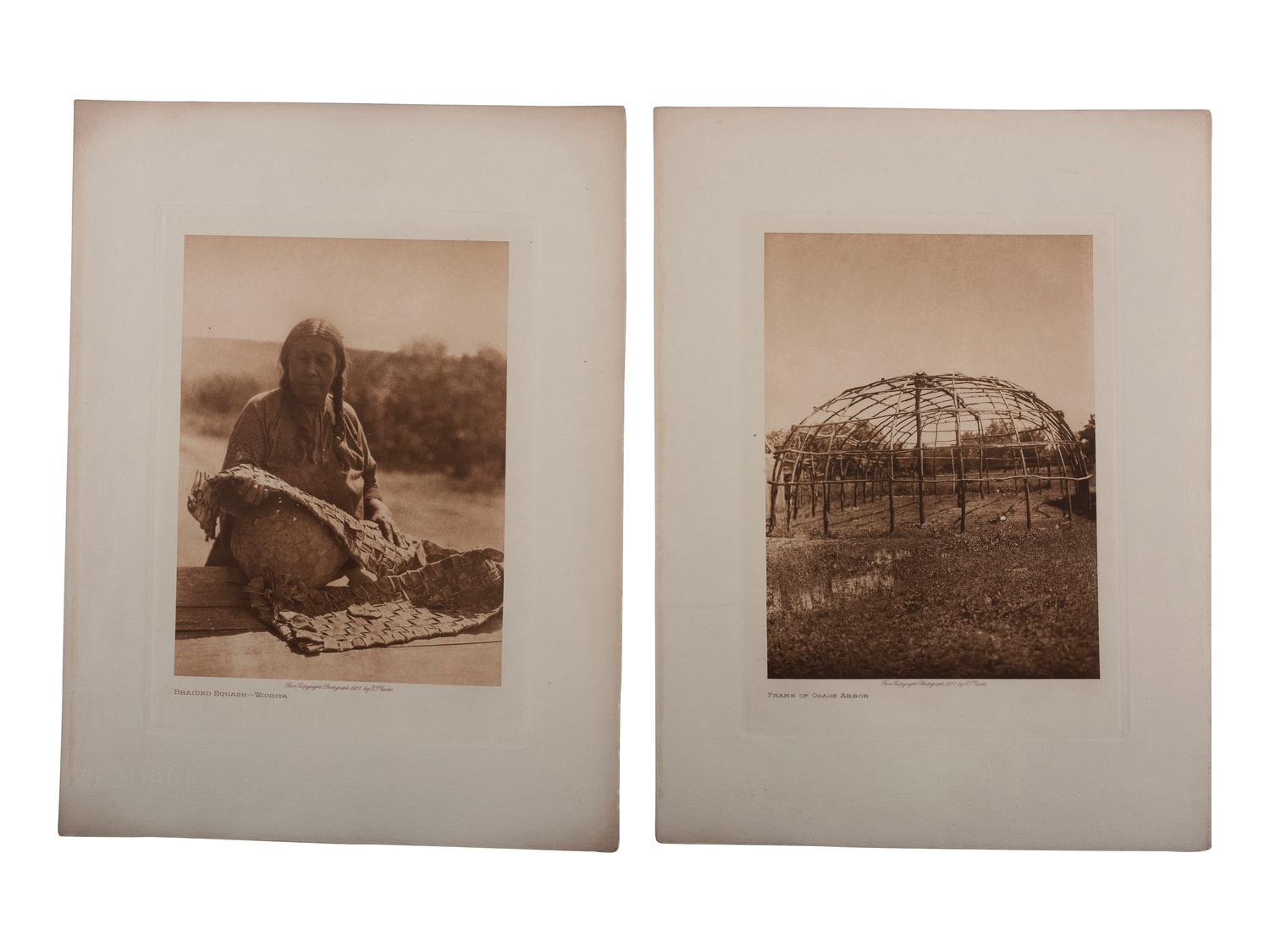 [NATIVE AMERICANS]. CURTIS, Edward S., photographer. A portfolio of 18 volume photogravures of Southwestern and Plains subjects.