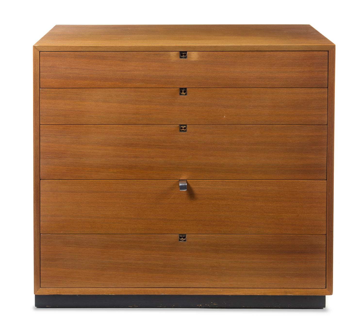 George Nelson & Associates, HERMAN MILLER, c.1950, a pair of 5-drawer chests