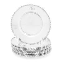 A Set of Twelve American Silver Bread Plates