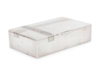 A Russian Silver Trompe l'Oeil Cigar Box