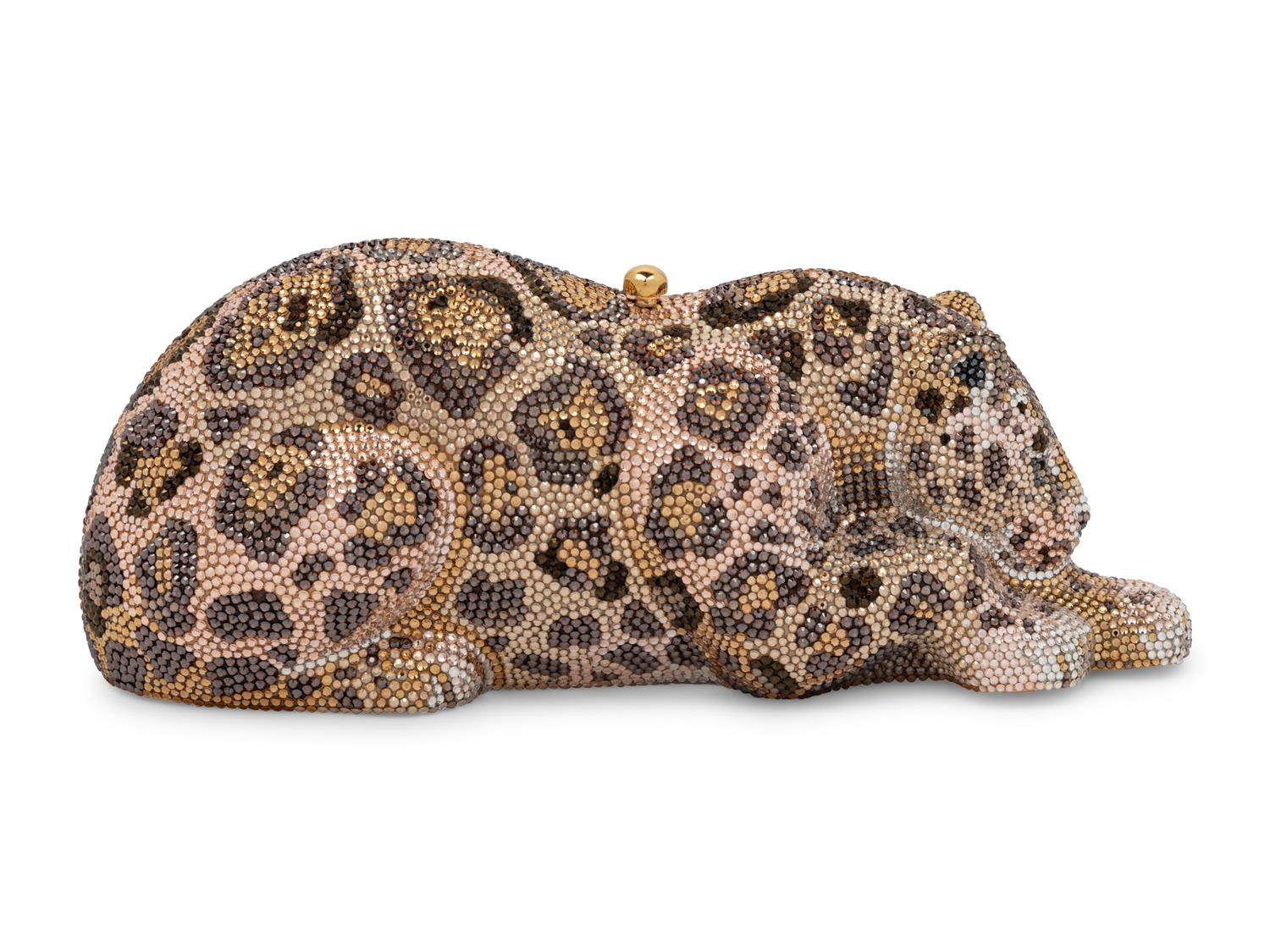 Judith Leiber Limited Edition Leopard Minaudière