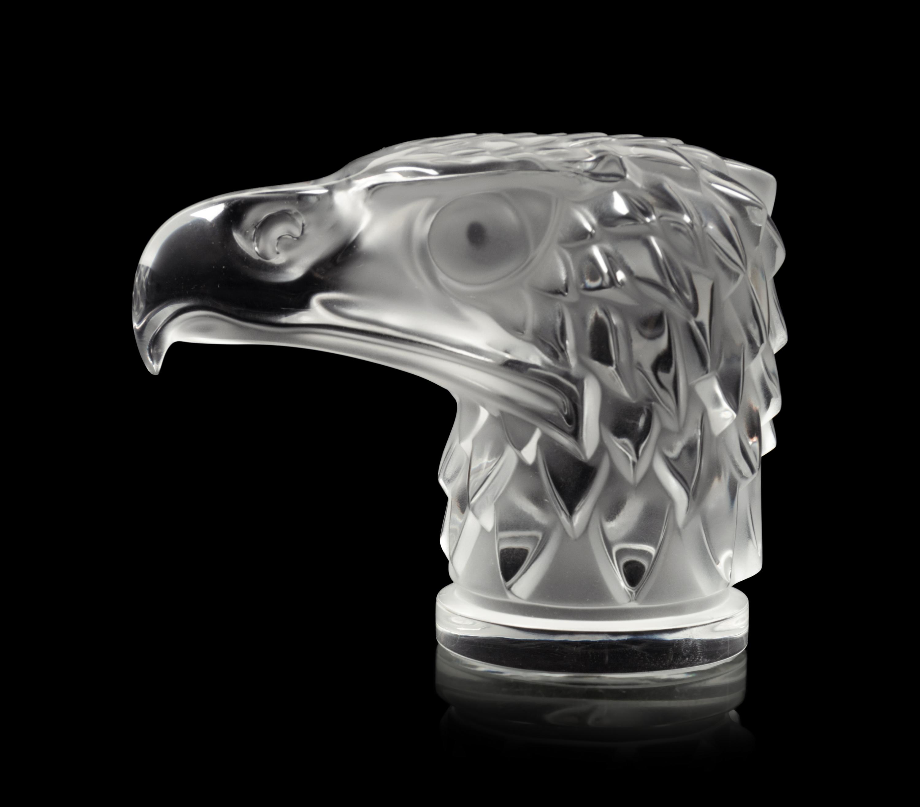 A Lalique Tête d'Aigle Paperweight